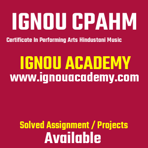 IGNOU CPAHM SOLVED ASSIGNMENT 2025